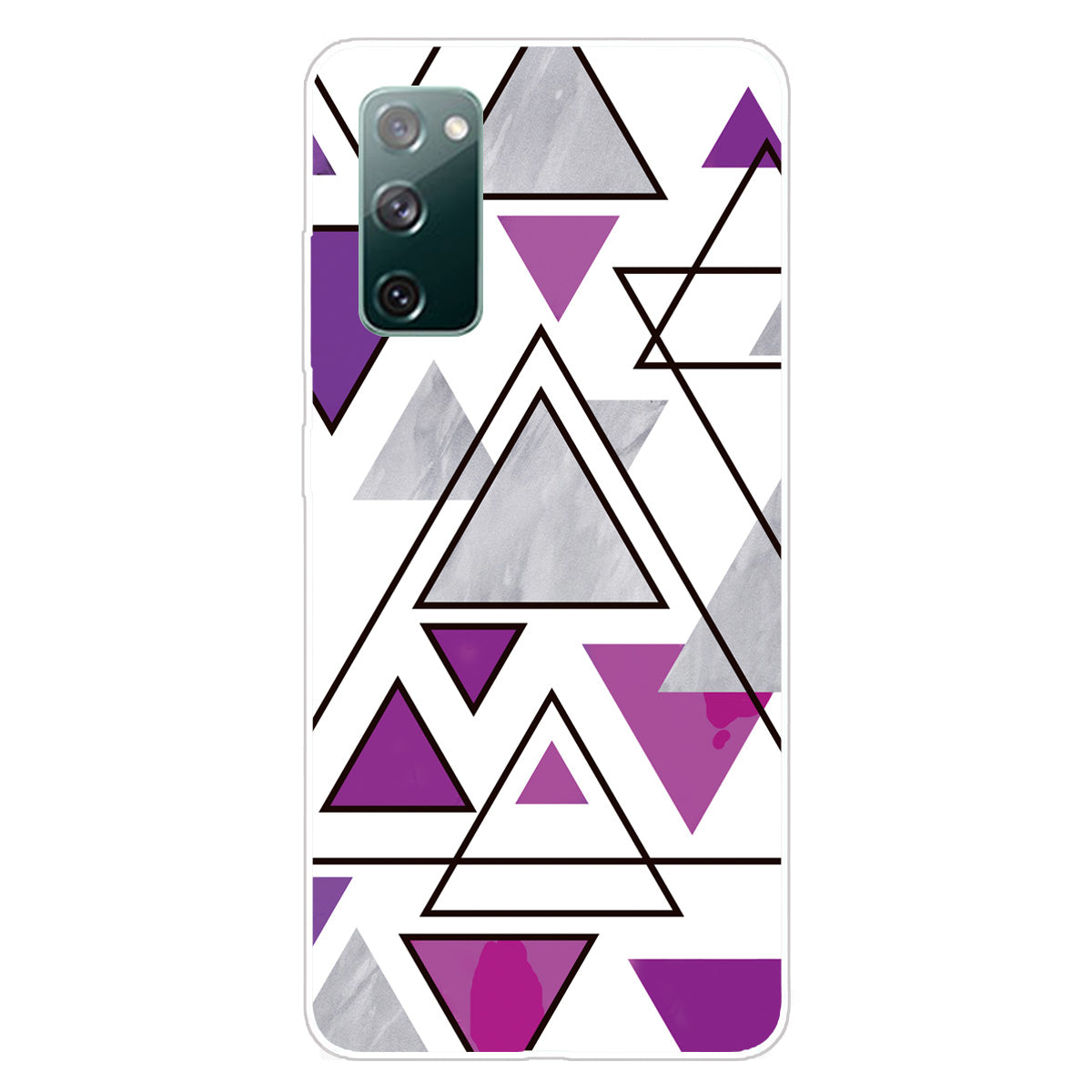 Triangle Marble Pattern Soft TPU Shockproof Phone Back Cover Case for Samsung Galaxy S20 FE/S20 FE 5G/S20 Lite/S20 FE 2022 - Style E Triangle Marble Pattern Soft TPU Shockproof Phone Back Cover Case for Samsung Galaxy S20 FE/S20 FE 5G/S20 Lite/S20 FE 2022 - Style E